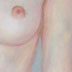 Portret kobiety, olej na bawenie 120x100cm, 2009 // Portrait of a woman, oil on cotton canvas 100x120cm, 2009.